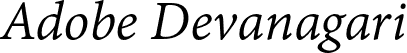 adobe devanagari hindi font