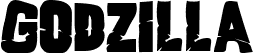 Godzilla Windows font - free for Personal