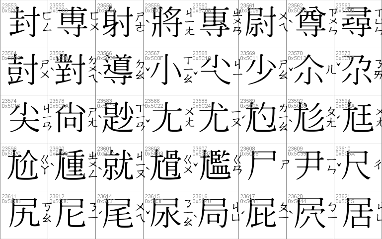HanWangMingMediumChuIn Windows font - free for Personal