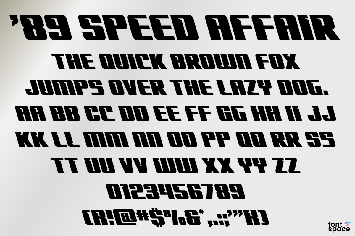 '89 Speed Affair Expanded