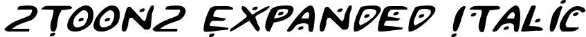 2Toon2 Expanded Italic