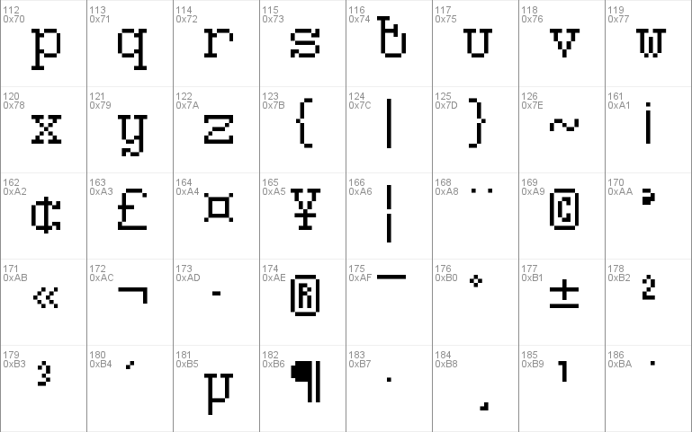 5Pixwriter Regular Font