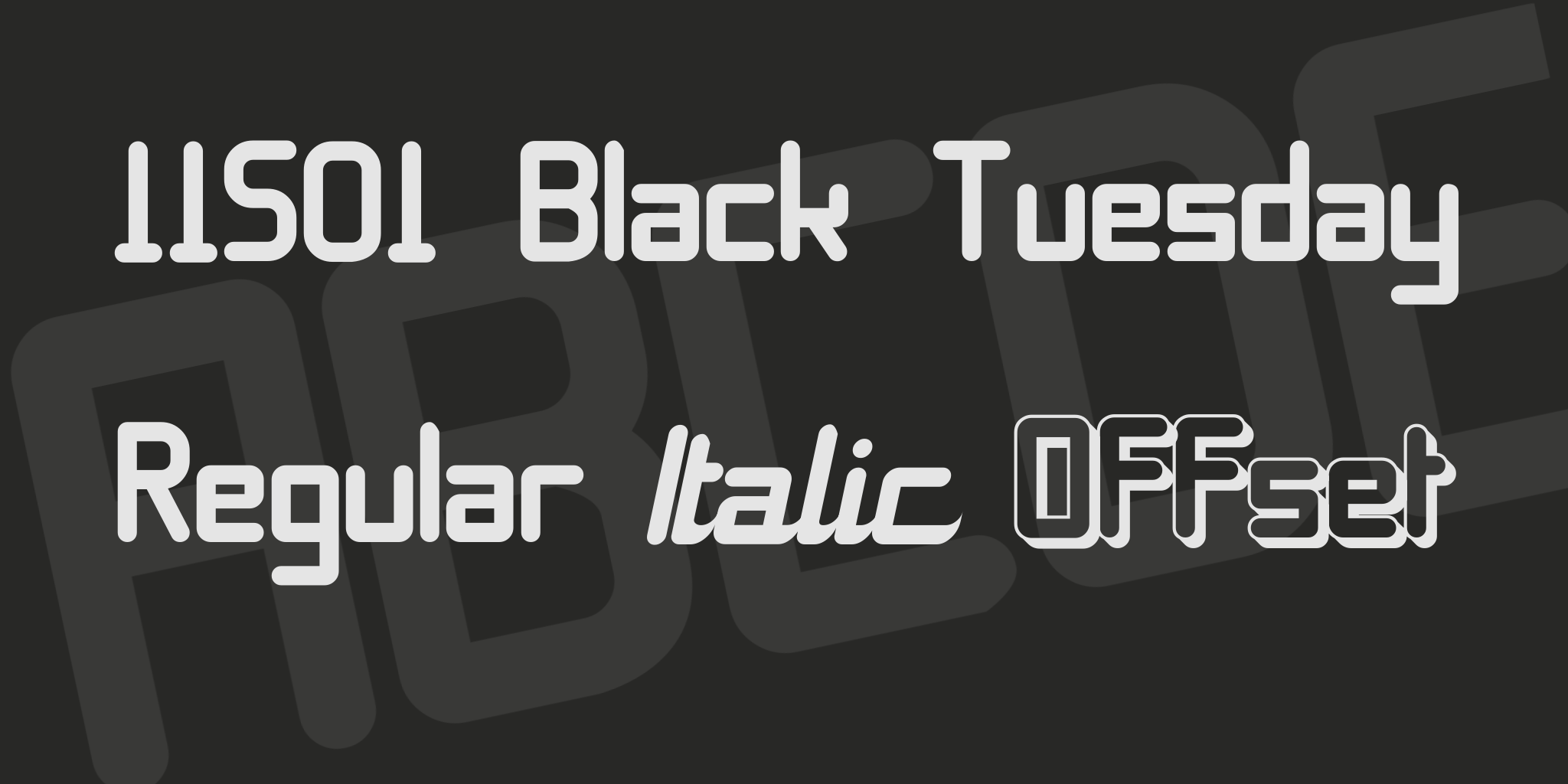 11S01 Black Tuesday