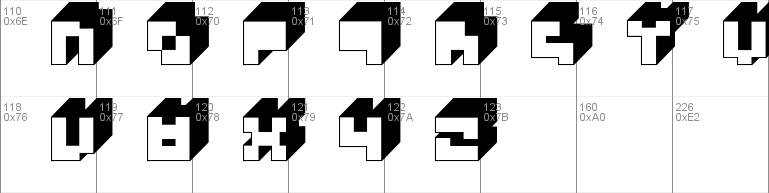 3x3-flat Font