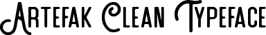 Artefak Clean Typeface