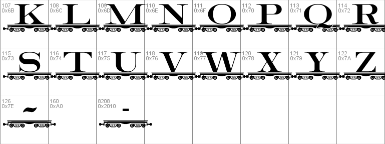 alphabettrain Font