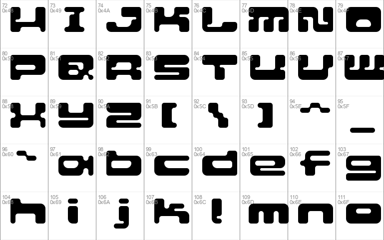 Audio Nugget Windows font - free for Personal