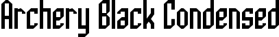 Archery Black Condensed