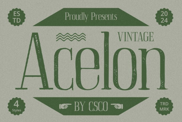 Acelon Vintage Demo Drawn