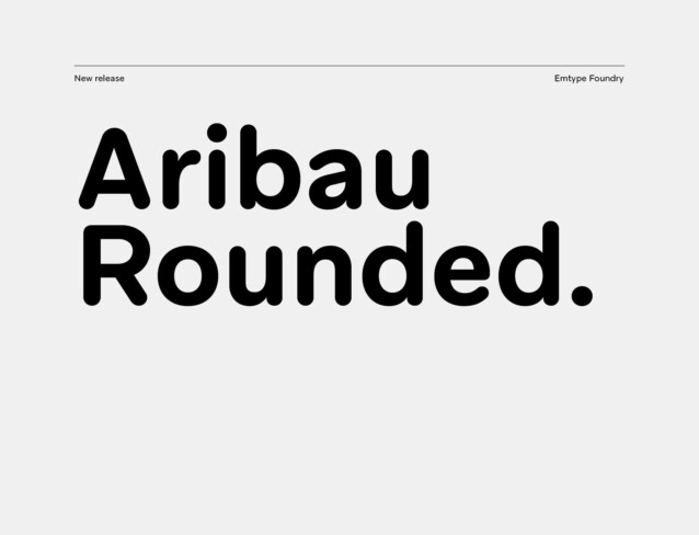 Aribau Rounded Trial Black