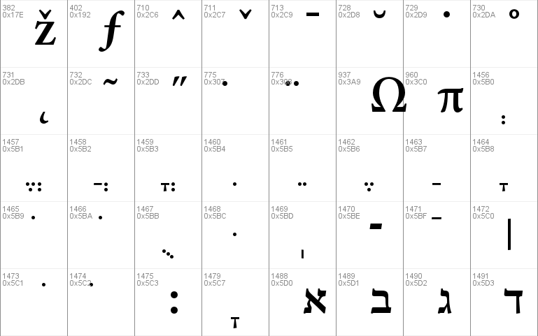 adobe hebrew font