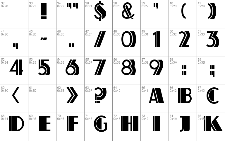 Atlas Deco A Font