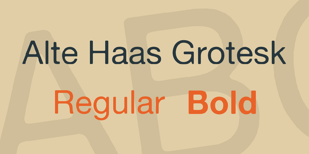 Alte Haas Grotesk