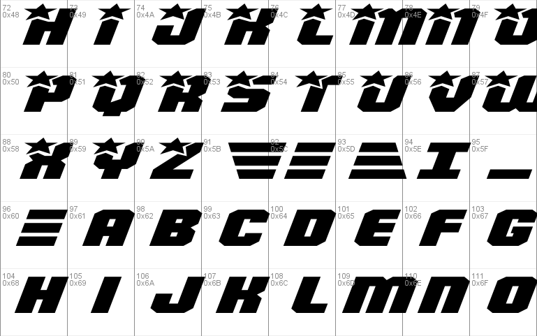 Army Rangers Super-Expanded Italic