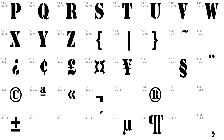 Army Font