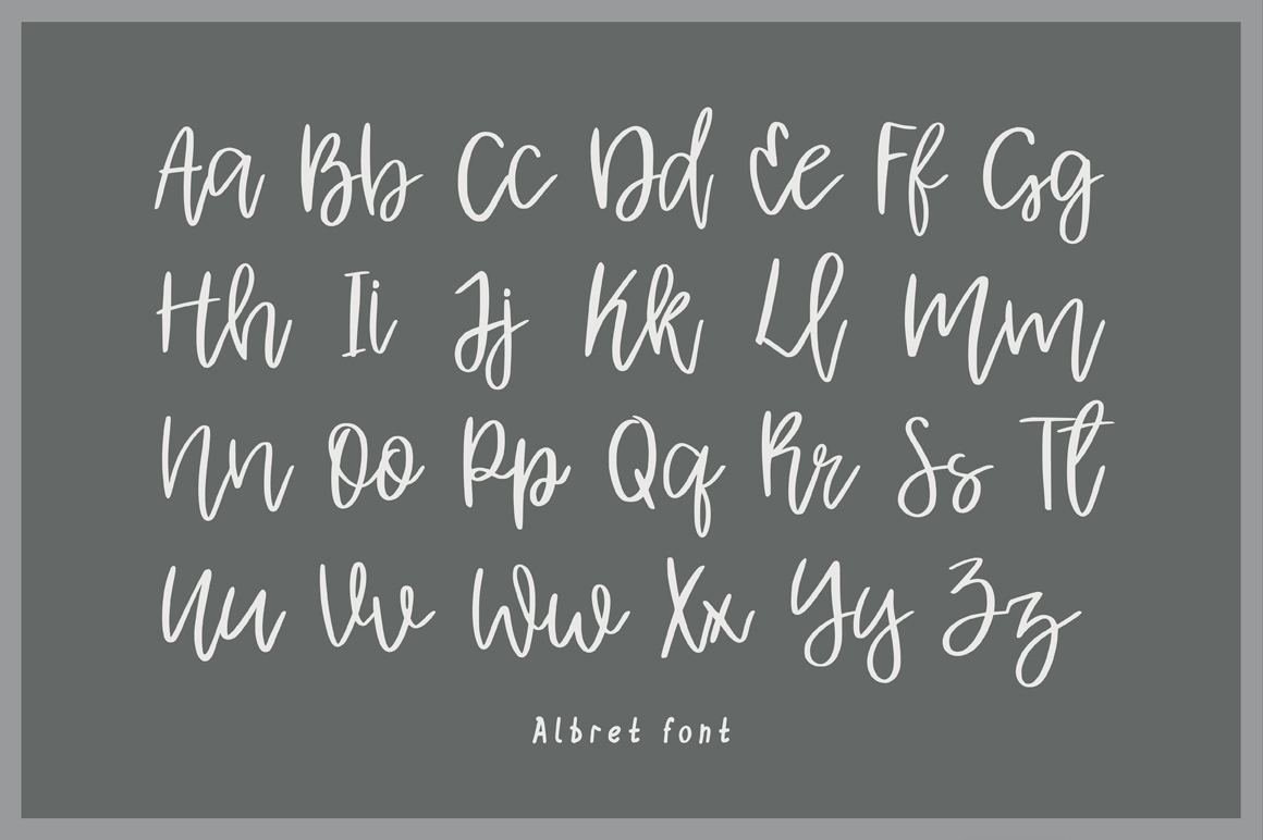 Albret Handwritten Script