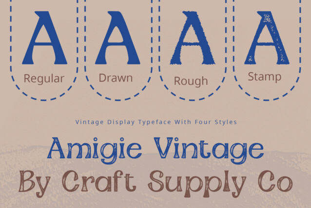 Amigie Vintage Demo Stamp