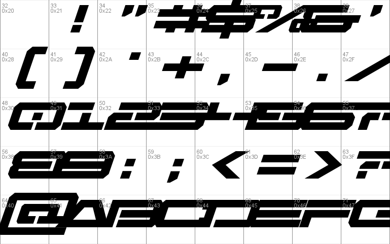 Free Agent Bold Expanded Italic