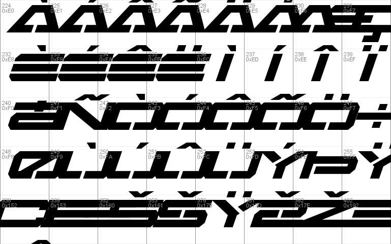 Free Agent Bold Expanded Italic