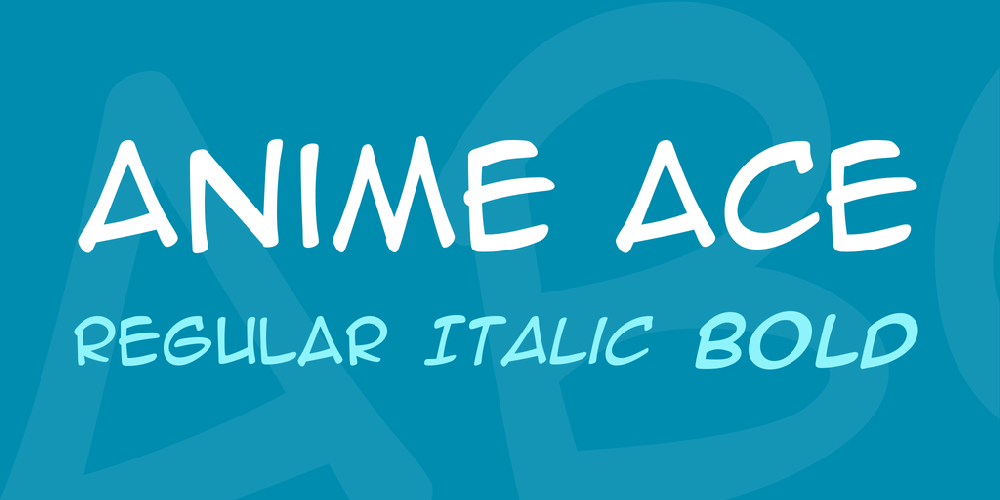 Anime Ace Windows Font Free For Personal