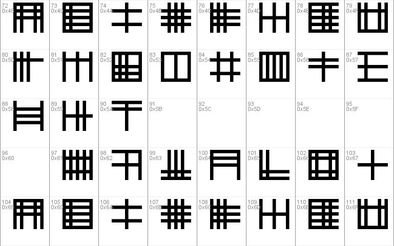 ancient glyph fonts