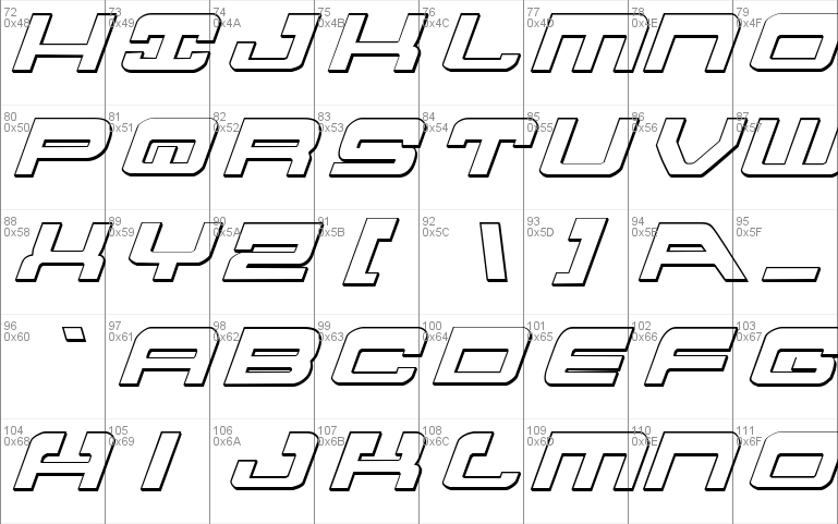 Atlantia 3D Italic