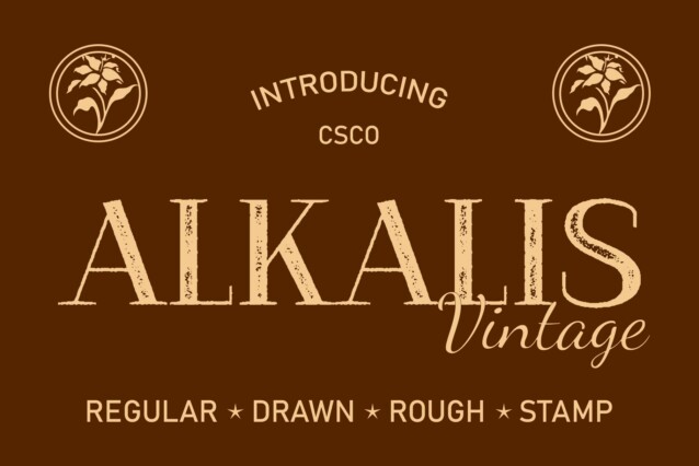 Alkalis Vintage Demo Stamp
