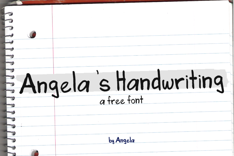 Angela's Handwriting