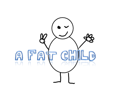 A fat child