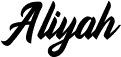 Aliyah art design italic