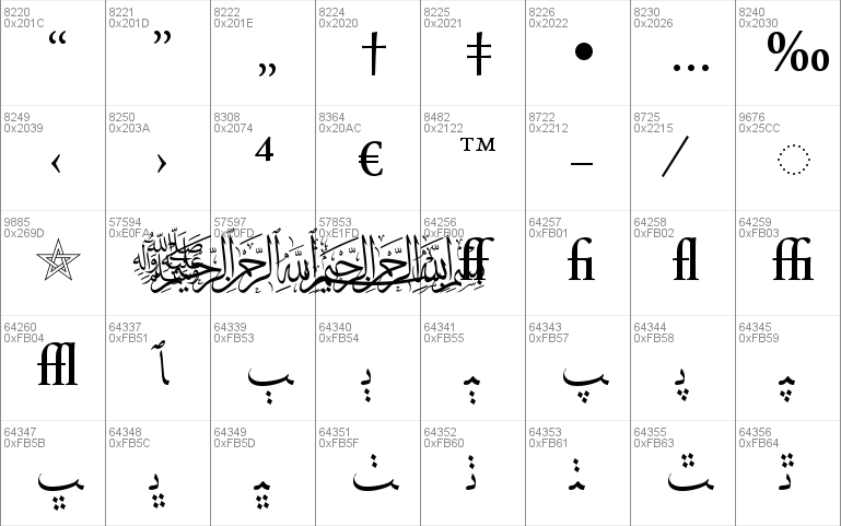 Arabic Typesetting Windows font - free for Personal
