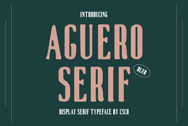 Aguero Serif Blur Demo