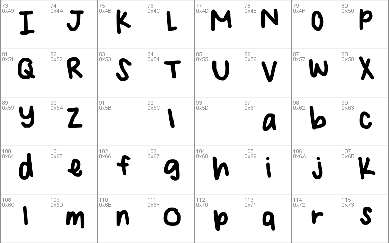 Angelina Handwriting Windows font - free for Personal