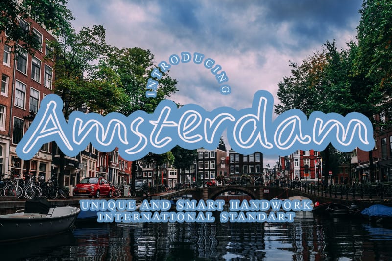 Amsterdam Windows font - free for Personal