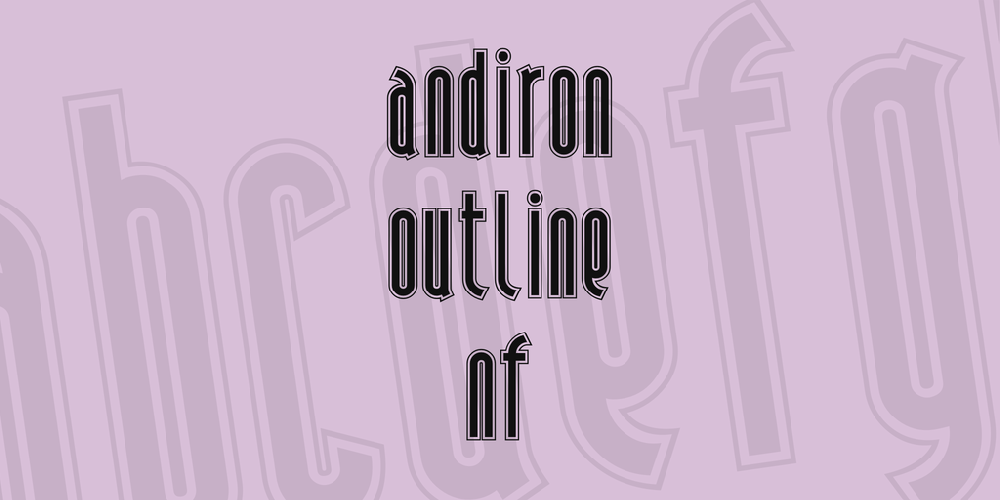 Andiron Outline NF
