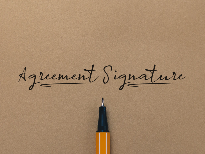 a Agreement Signature