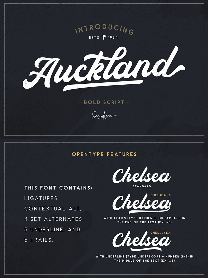Auckland Script Free style