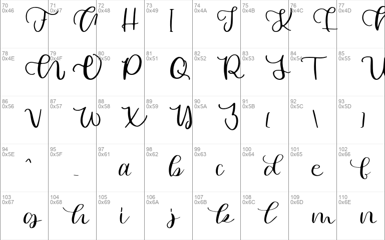 Asya calligraphy Windows font - free for Personal