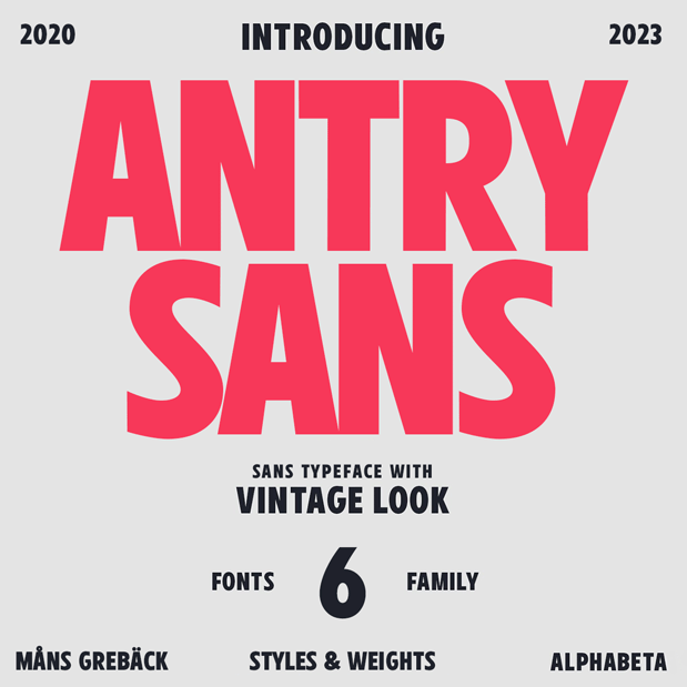 Antry Sans PERSONAL USE ONLY