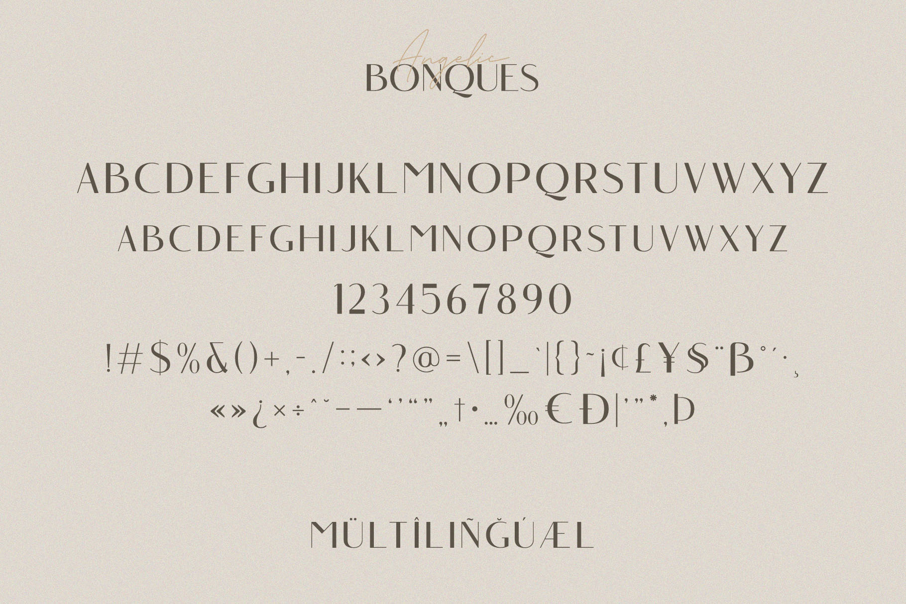Angelic Bonques Free Sans Italic
