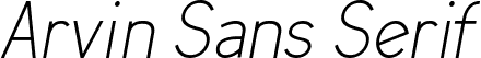 Arvin Sans Serif