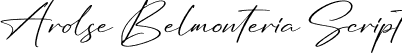 Arolse Belmonteria Script