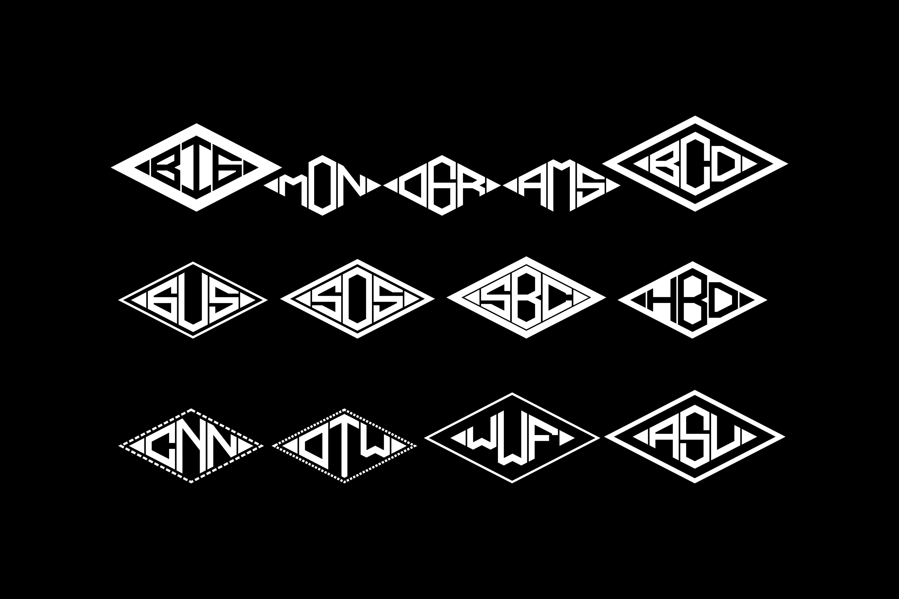ABC-Width-Diamond-Monogram
