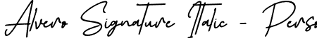 Alvero Signature Italic - Perso