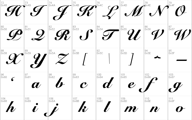trendy cursive font on word 2016