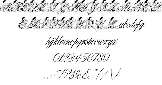 snow white and the seven dwarfs font