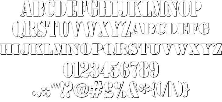 AustralianFlyingCorpsStencil Windows font - free for Personal | Commercial