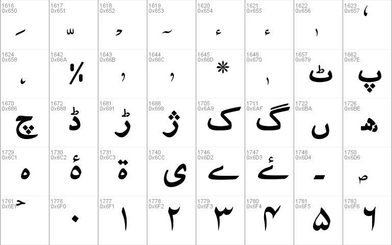 nafees web naskh urdu font