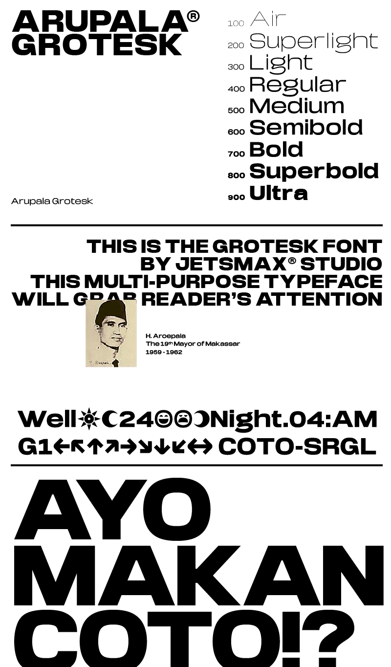 Arupala Grotesk Ultra