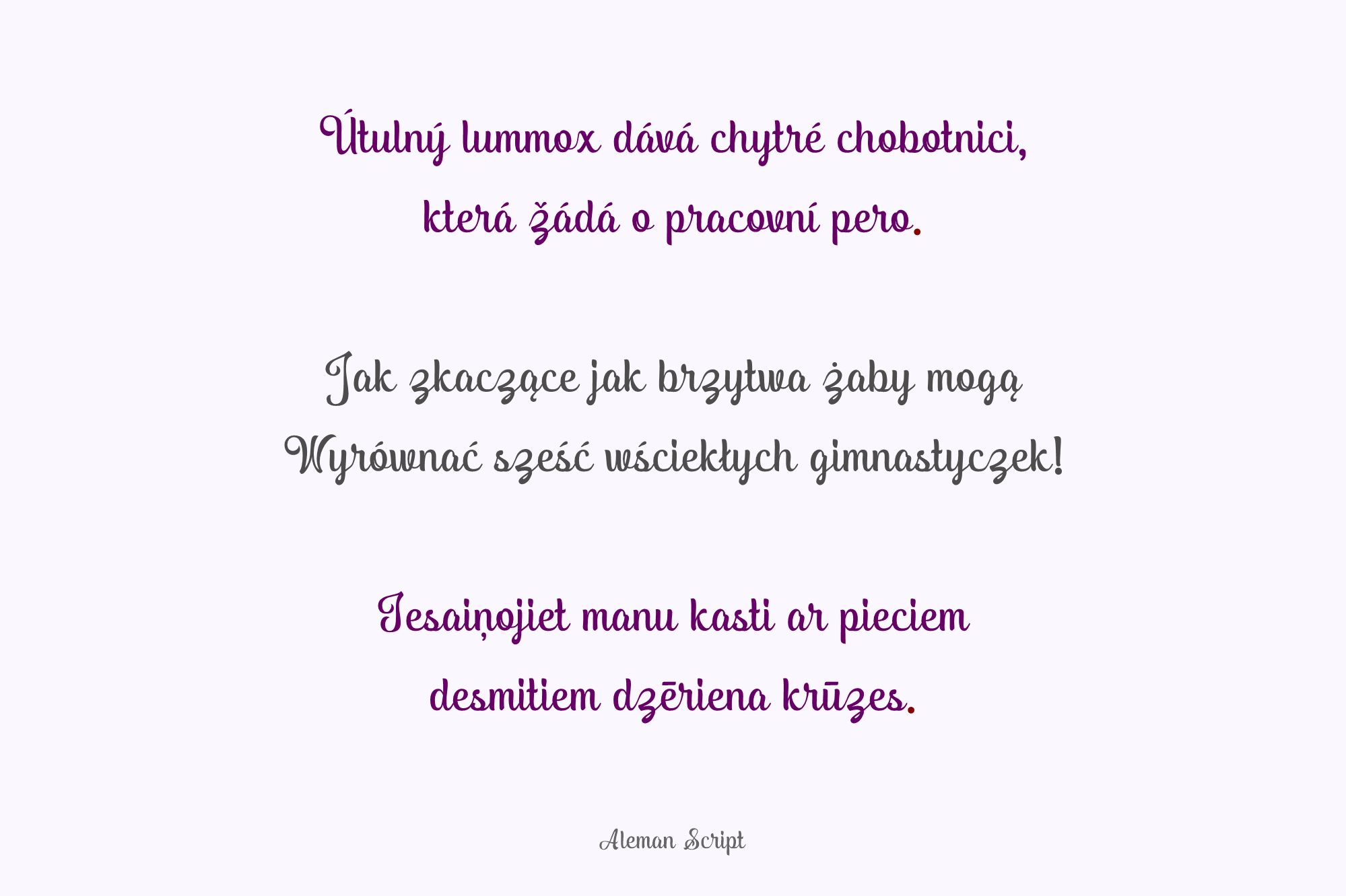 Aleman Script